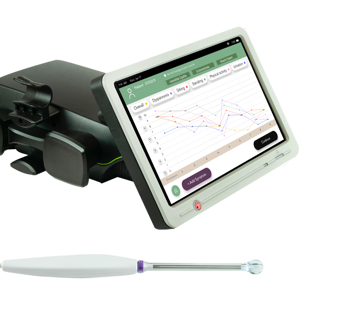 FIGURE 1. SoLá Device With Laser, Touch Screen Interface, and Vaginal Probe